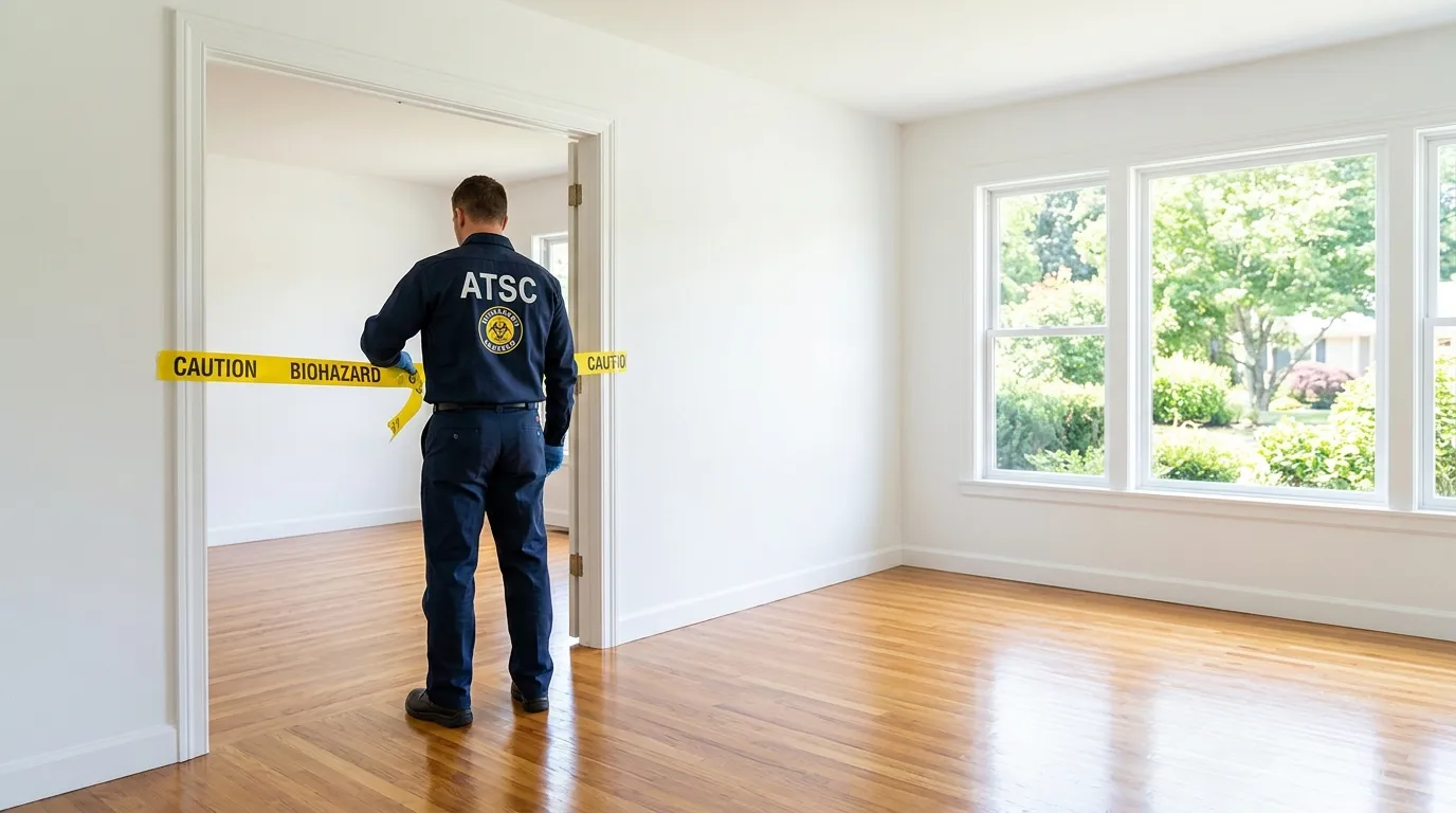 Certified biohazard cleanup crew performing Crime Scene Cleanup in Hamtramck